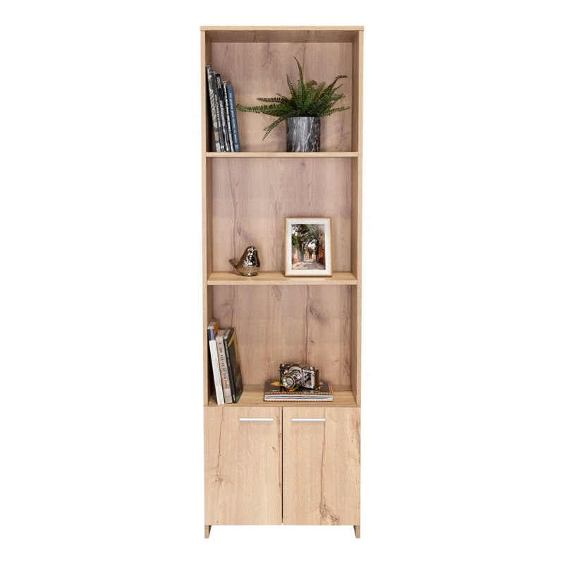 BIBLIOTECA 2 PUERTAS LISA EASY 181,5X55,1X27 CM DUNA - 5