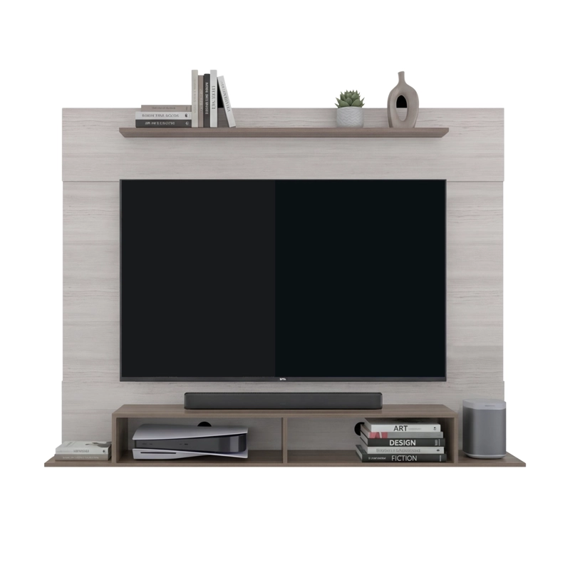 PANEL TV70' MONTANA 141X180X30 AVELLANA Y TIVOLI - 5