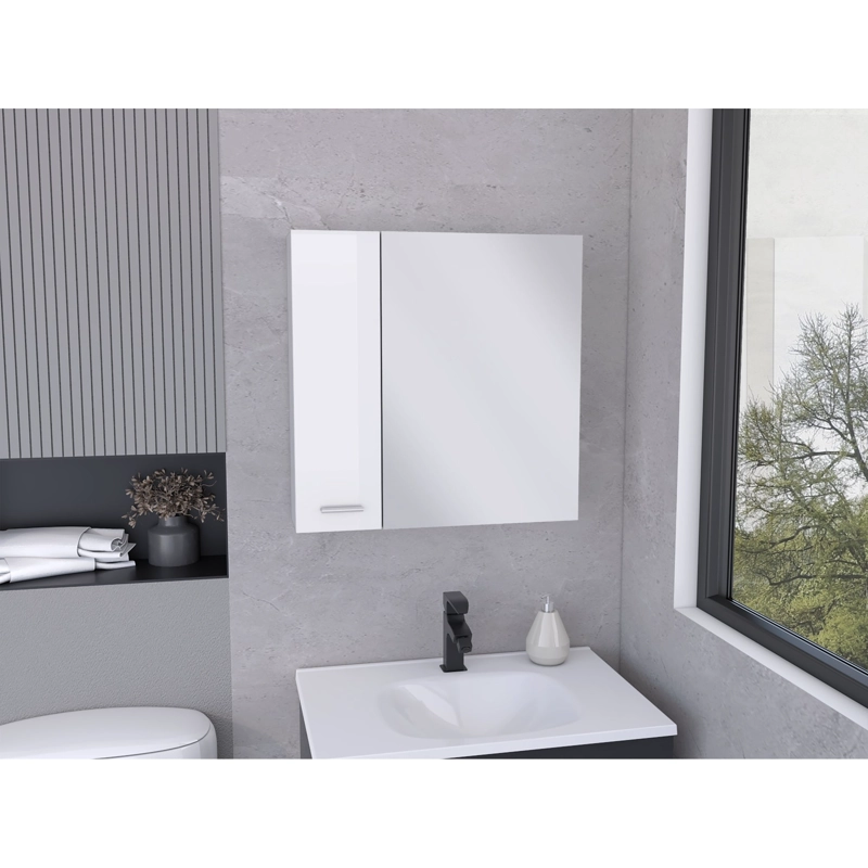 GABINETE DE BAÑO SINES 60X60X14,9 CM BLANCO MQZ - 6