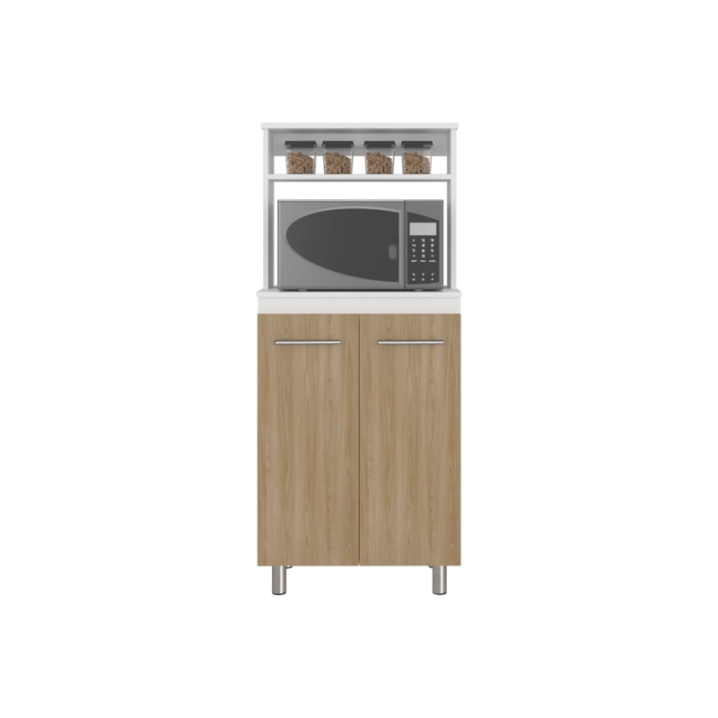 MUEBLE MICROONDAS SEDONA 140X60X35,3 CM BLANCO MQZ Y FRESNO EUROPEO - 5
