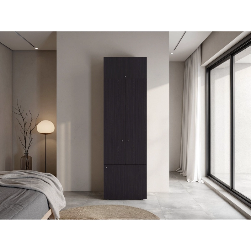COMBO CLOSET 4 PUERTAS + MODULO SUPERIOR DREAMS WENGUE 200,0X60,0X40,2 CM - 7