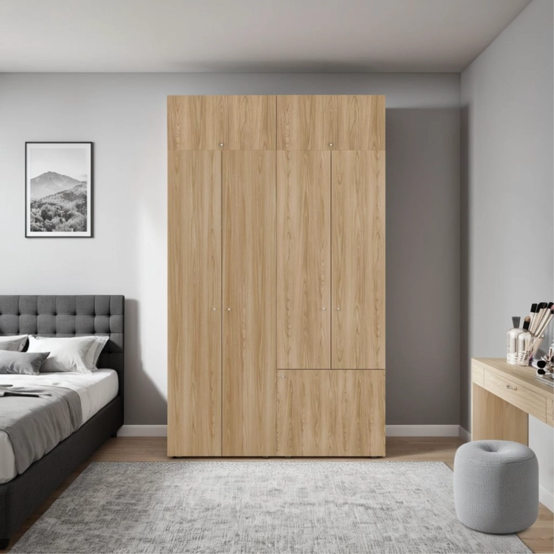 COMBO CLOSET 7 PUERTAS + MODULO SUPERIOR DREAMS FRESNO 200,0X120,0X40,2 CM - 1