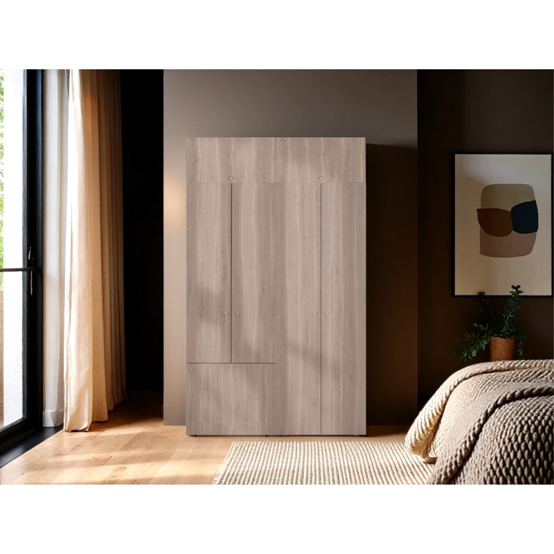 COMBO CLOSET 7 PUERTAS CON COLGADOR + MODULO SUPERIOR DREAMS BARDOLINO 200,0X120,0X40,2 CM - 1