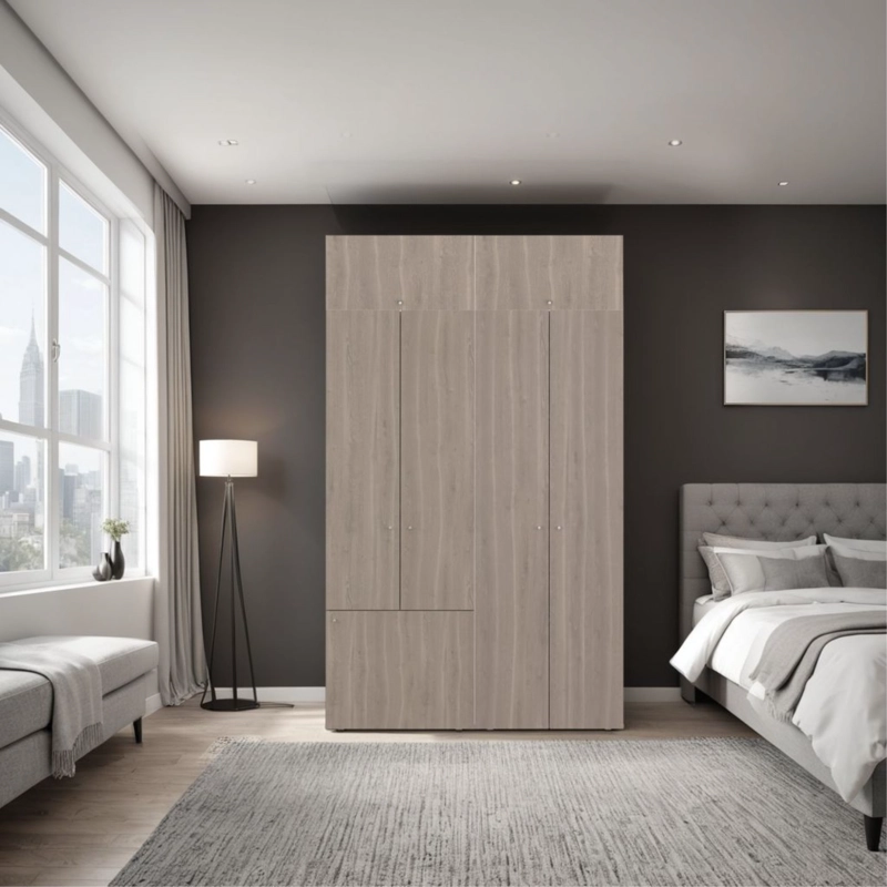 COMBO CLOSET 7 PUERTAS CON COLGADOR + MODULO SUPERIOR DREAMS BARDOLINO 200,0X120,0X40,2 CM - 9