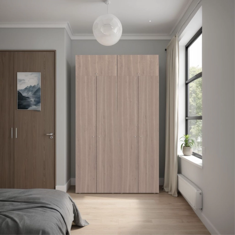 COMBO CLOSET 6 PUERTAS + MODULO SUPERIOR DREAMS BARDOLINO 200,0X120,0X40,2 CM - 1