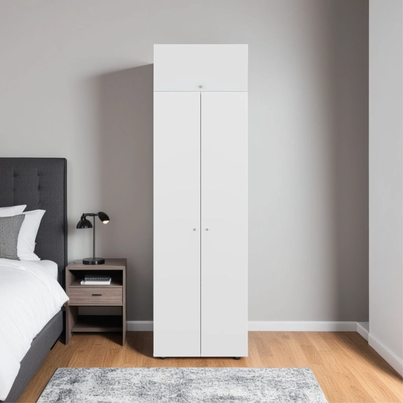 COMBO CLOSET 3 PUERTAS CON COLGADOR + MODULO SUPERIOR DREAMS BLANCO 200,0X60,0X40,2 CM - 8