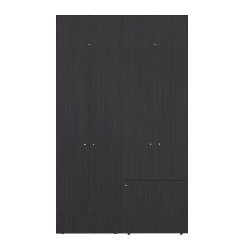 COMBO CLOSET 7 PUERTAS CON COLGADOR + MODULO SUPERIOR DREAMS WENGUE 200,0X120,0X40,2 CM - 3
