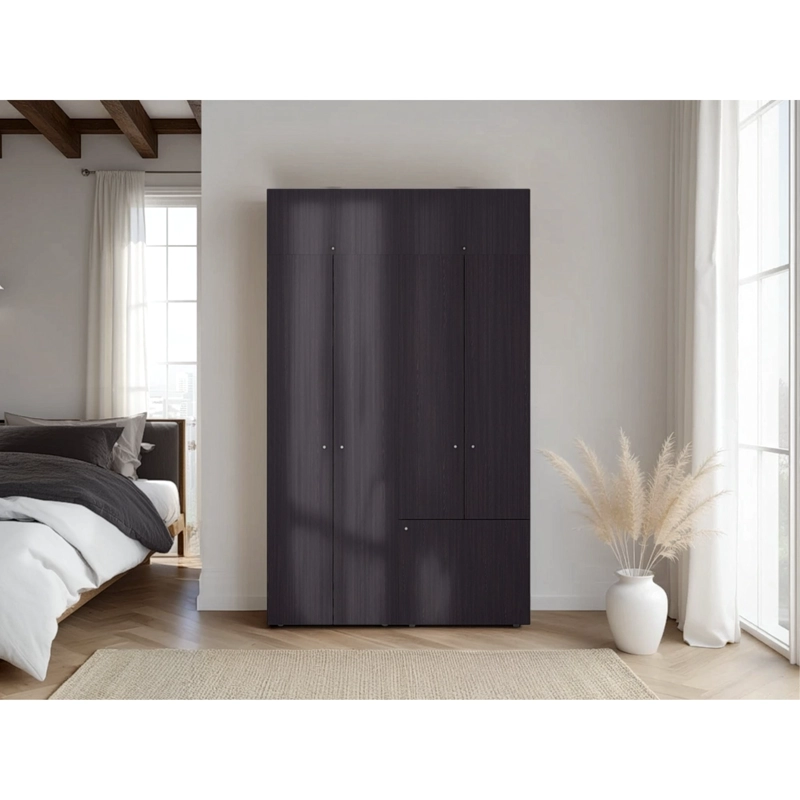 COMBO CLOSET 7 PUERTAS CON COLGADOR + MODULO SUPERIOR DREAMS WENGUE 200,0X120,0X40,2 CM - 8