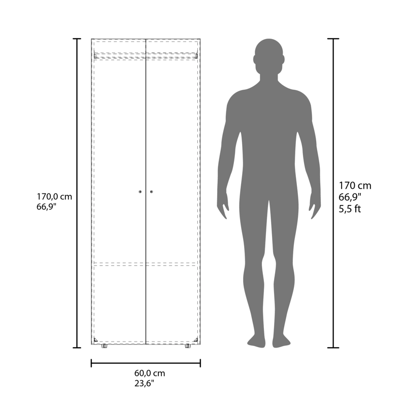 COMBO CLOSET 4 PUERTAS DREAMS BARDOLINO 170,0X120,0X40,2 CM - 11