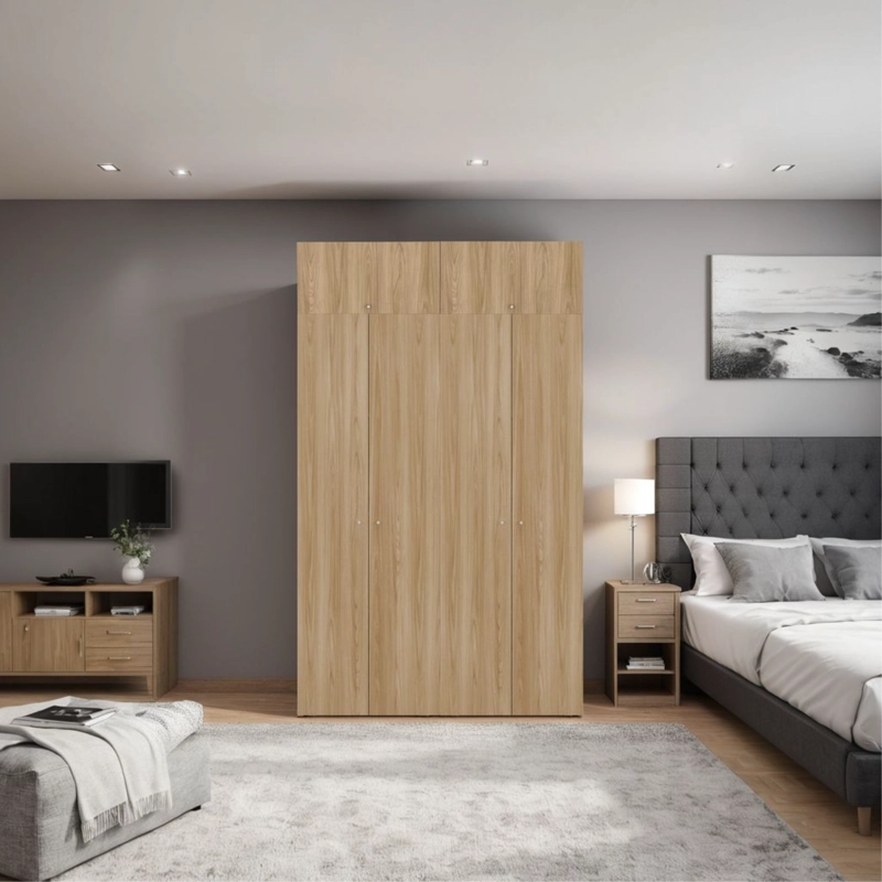 COMBO CLOSET 6 PUERTAS + MODULO SUPERIOR DREAMS FRESNO 200,0X120,0X40,2 CM - 1