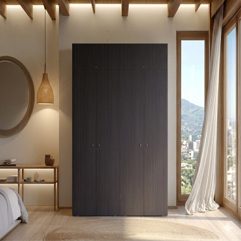 COMBO CLOSET 6 PUERTAS + MODULO SUPERIOR DREAMS WENGUE 200,0X120,0X40,2 CM - 1