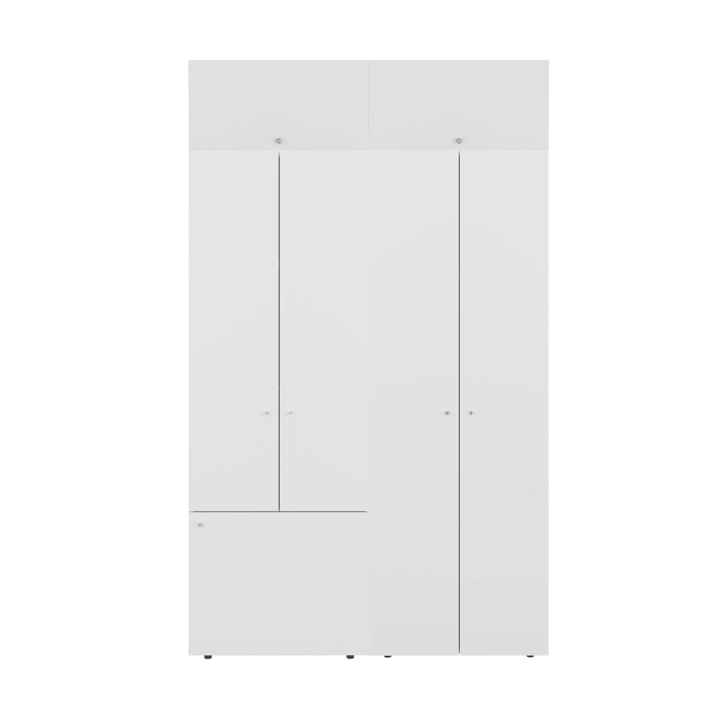 COMBO CLOSET 7 PUERTAS CON COLGADOR + MODULO SUPERIOR DREAMS BLANCO 200,0X120,0X40,2 CM - 4