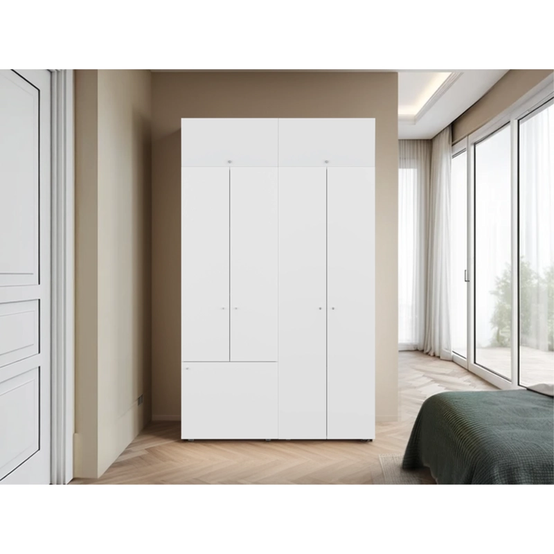 COMBO CLOSET 7 PUERTAS CON COLGADOR + MODULO SUPERIOR DREAMS BLANCO 200,0X120,0X40,2 CM - 9