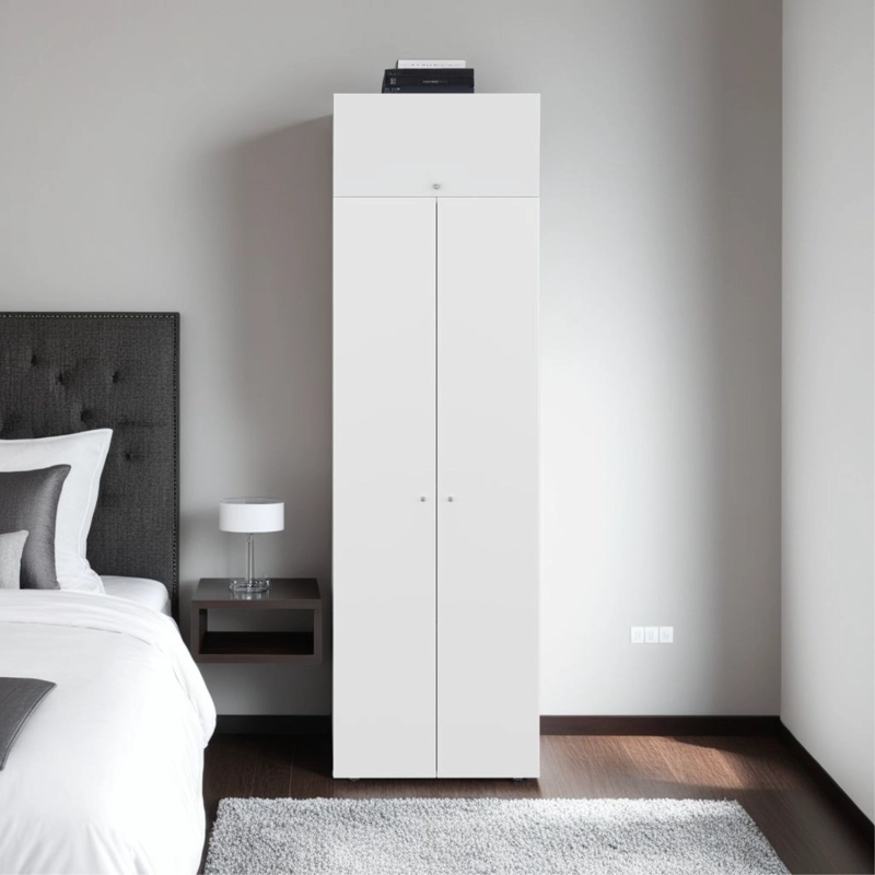 COMBO CLOSET 3 PUERTAS + MODULO SUPERIOR DREAMS BLANCO 200,0X60,0X40,2 CM - 8
