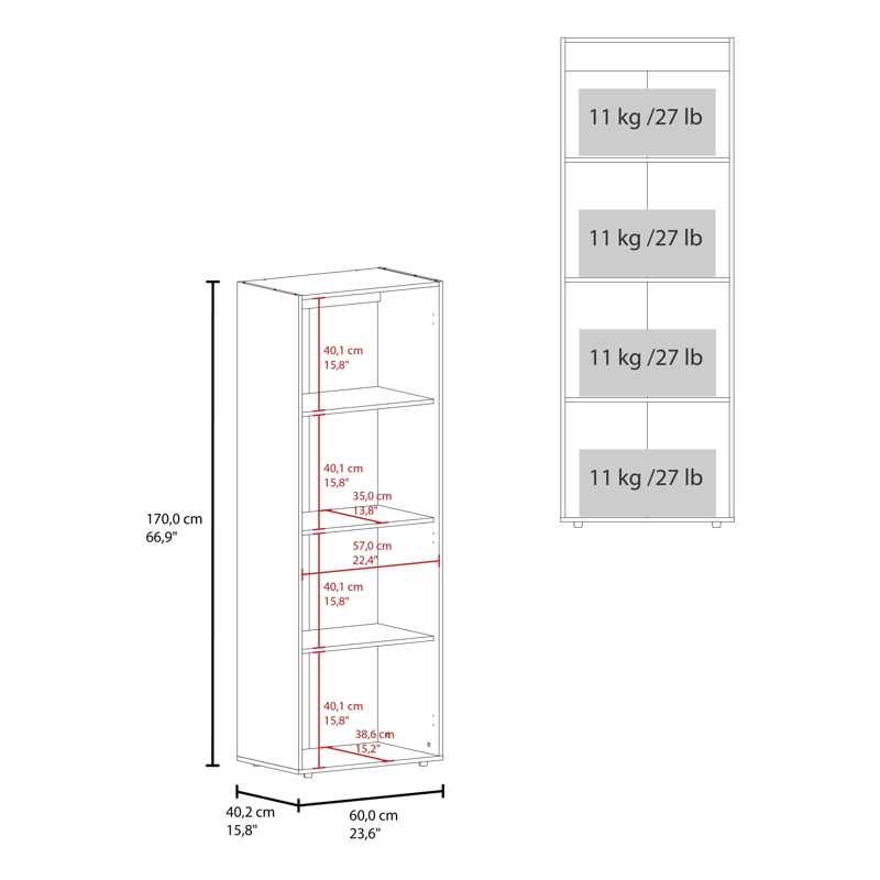 COMBO CLOSET 4 PUERTAS DREAMS WENGUE 170,0X120,0X40,2 CM - 9