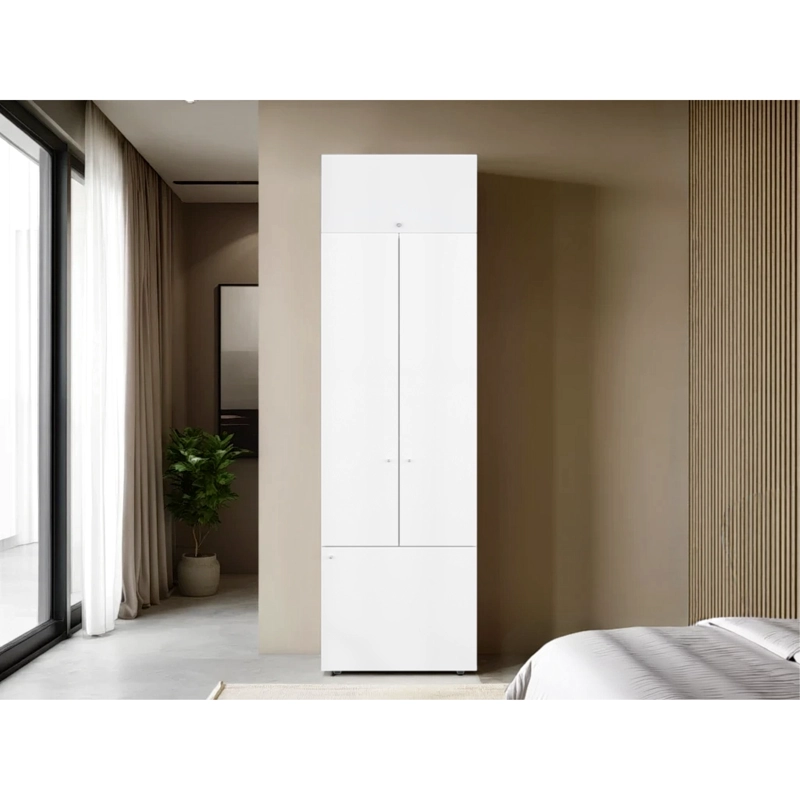 COMBO CLOSET 4 PUERTAS + MODULO SUPERIOR DREAMS BLANCO 200,0X60,0X40,2 CM - 8