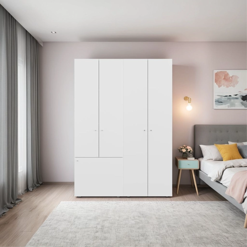 COMBO CLOSET 5 PUERTAS DREAMS BLANCO 170,0X120,0X40,2 CM - 1
