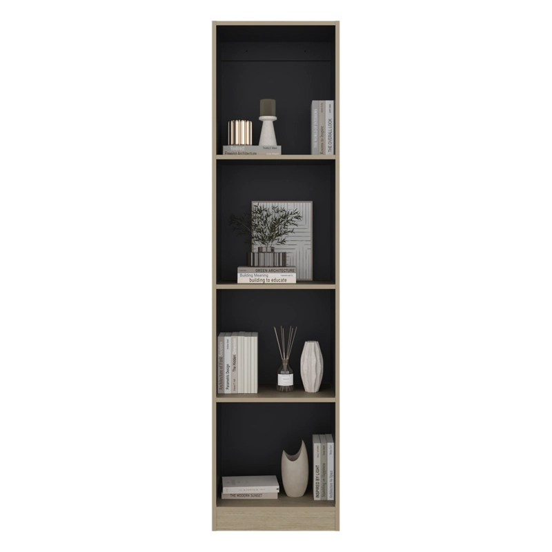 ESTANTE 4 NIVELES HOME-E2 CARTAGENA Y WENGUE 180,6X45,0X29,9 CM - 3