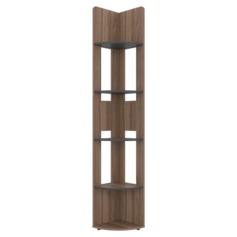 ESTANTE ESQUINERO HOME-E7 AVELLANA Y WENGUE 180,6X30,0X30,0 CM - 5