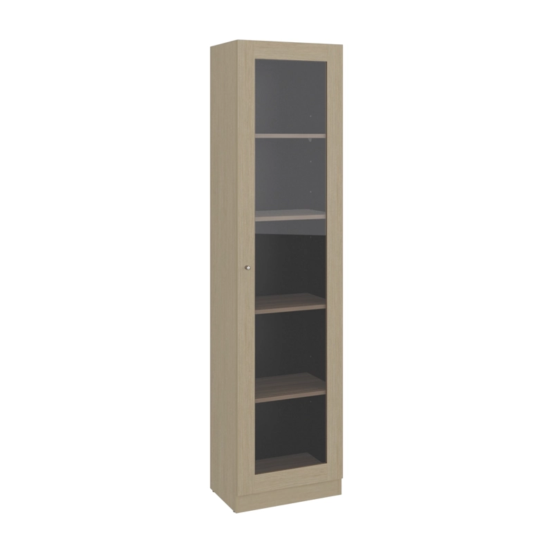 ESTANTE VITRINA 1 PUERTA HOME-E6 CARTAGENA Y WENGUE 180,6X45,0X31,3 CM - 4