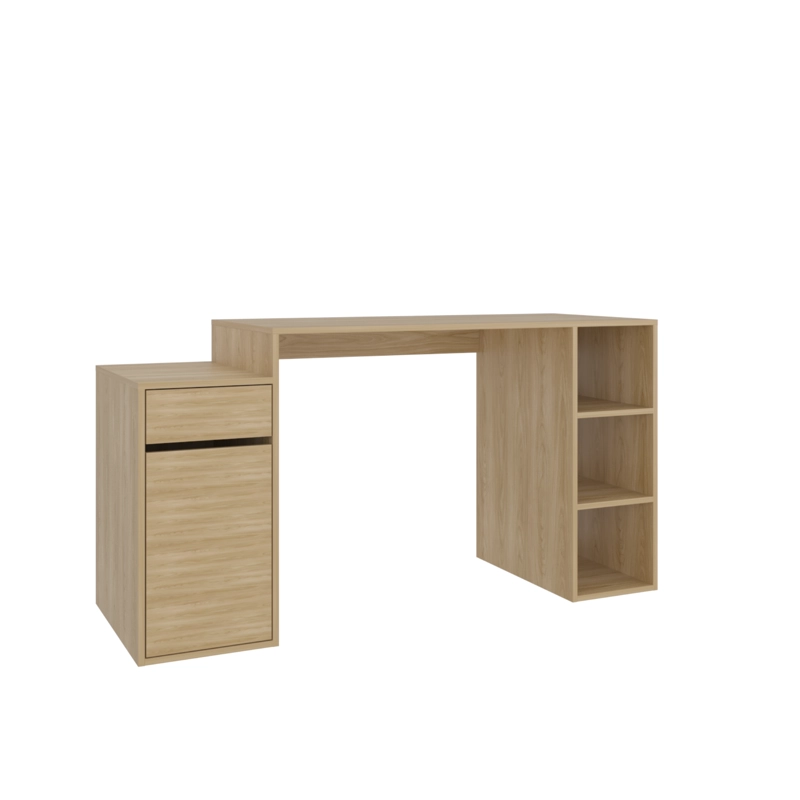 ESCRITORIO RECTO ALMA 1 CAJON 1 PUERTA  75,6X143,5X52 CM DUNA - 5