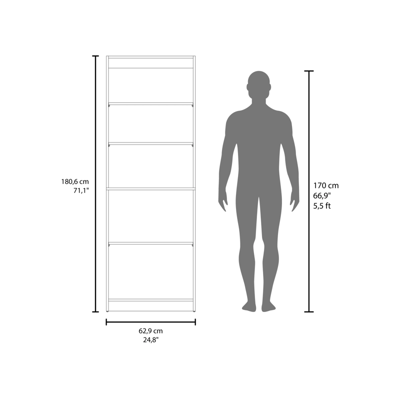 ESTANTE 2 PUERTAS HOME-E4 CARTAGENA Y WENGUE 180,6X62,9X31,4 CM - 7