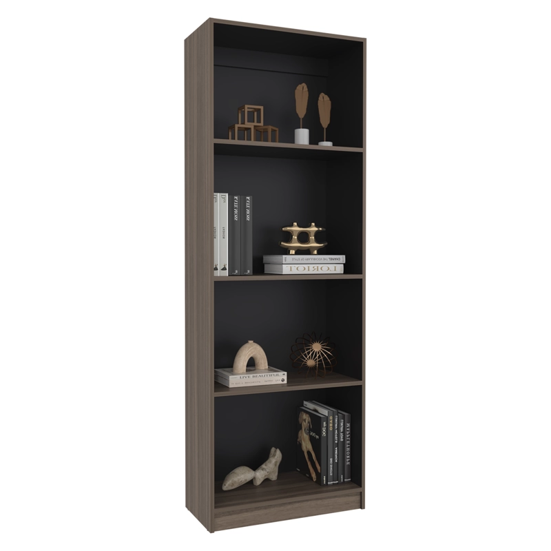 ESTANTE REPISAS MOVILES HOME-E1 180,6X62,8X29,9 CM  AVELLANA Y WENGUE - 2