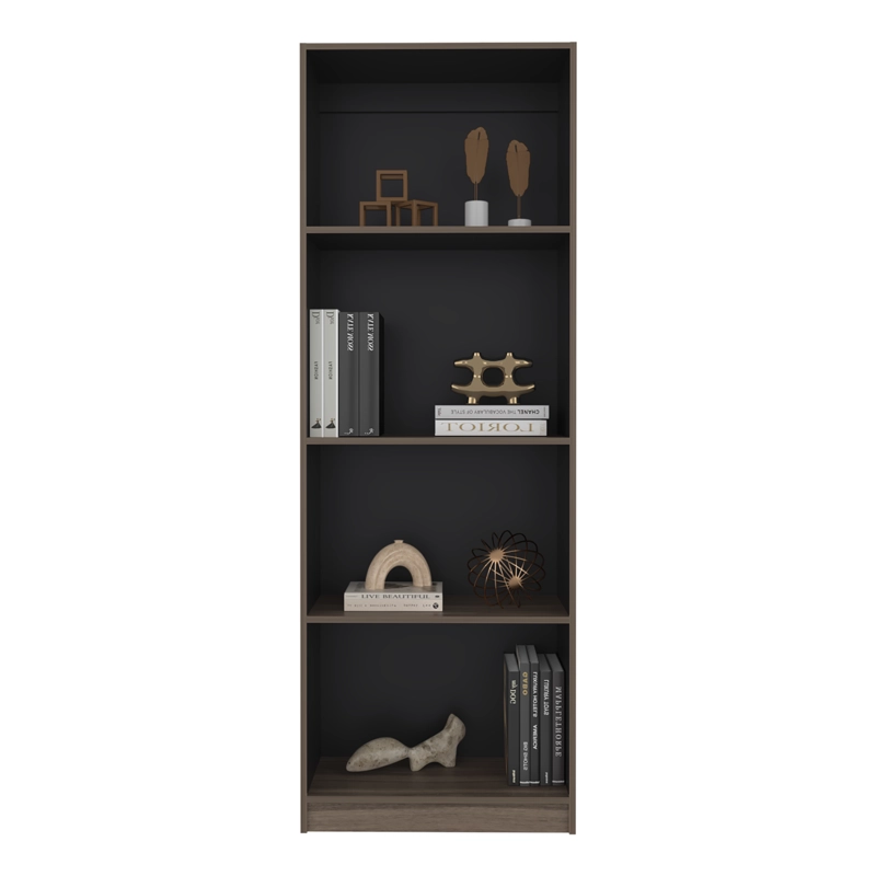 ESTANTE REPISAS MOVILES HOME-E1 180,6X62,8X29,9 CM  AVELLANA Y WENGUE - 3