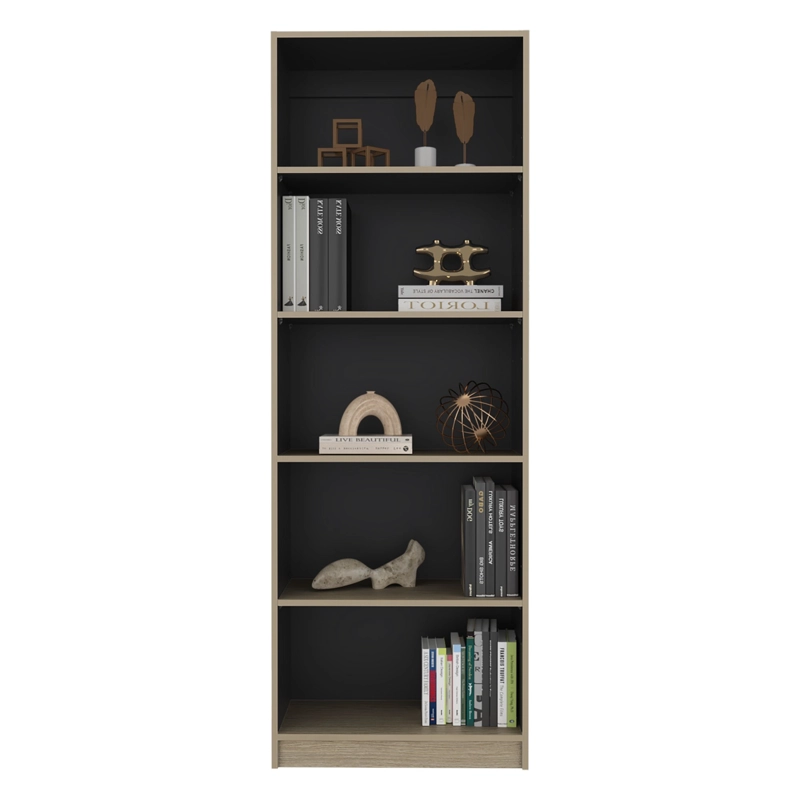 ESTANTE 5 NIVELES HOME-E3 CARTAGENA Y WENGUE 180,6X62,8X29,9 CM - 3