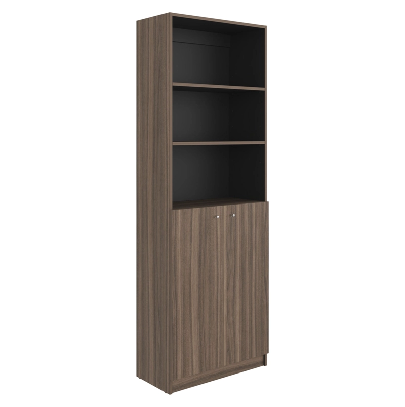 ESTANTE 2 PUERTAS HOME-E4 AVELLANA Y WENGUE 180,6X62,9X31,4 CM - 4