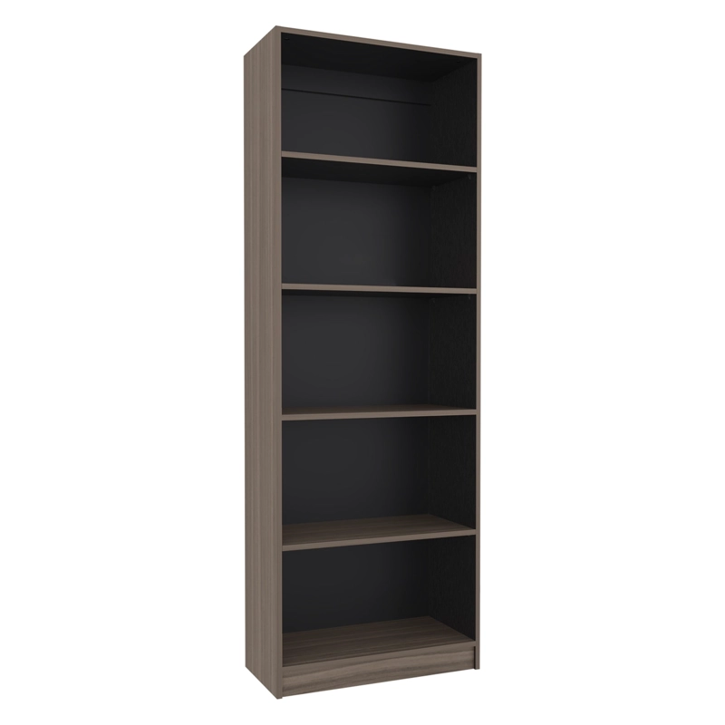 ESTANTE 5 NIVELES HOME-E3 AVELLANA Y WENGUE 180,6X62,8X29,9 CM - 4