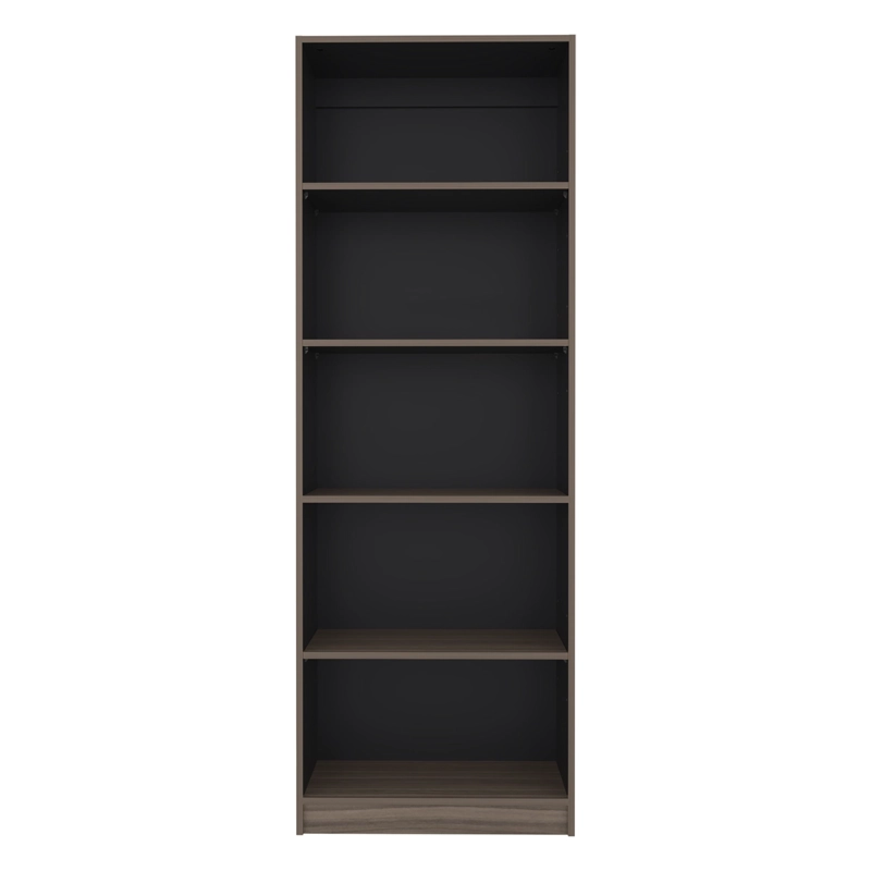 ESTANTE 5 NIVELES HOME-E3 AVELLANA Y WENGUE 180,6X62,8X29,9 CM - 5