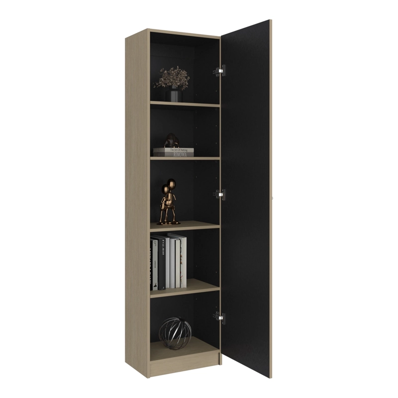 ESTANTE 1 PUERTA HOME-E5 CARTAGENA Y WENGUE 180,6X45X31,4 CM - 2