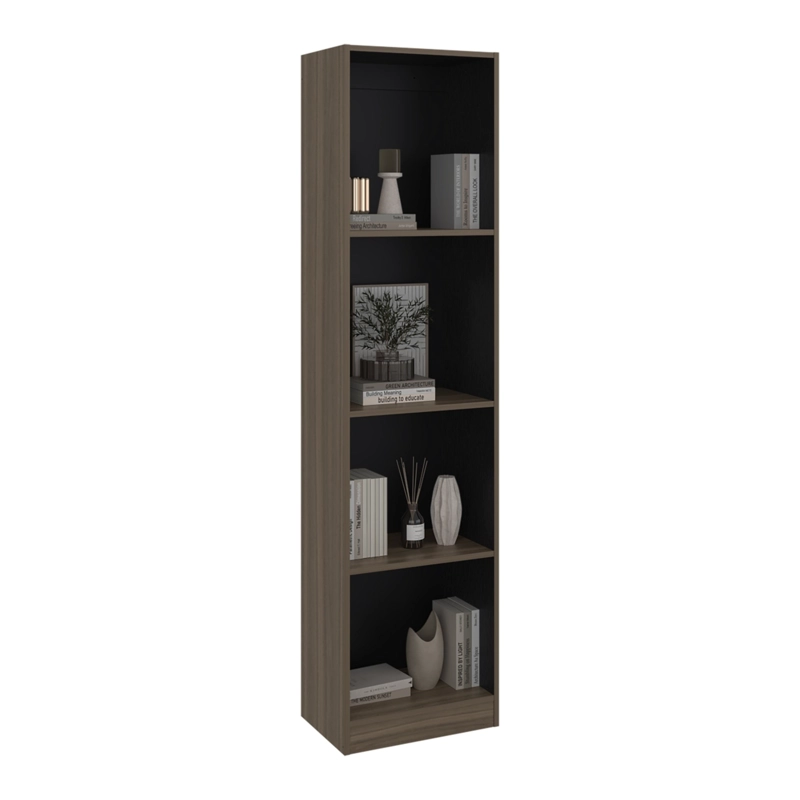 ESTANTE 4 NIVELES HOME-E2 AVELLANA Y WENGUE 180,6X45,0X29,9 CM - 2