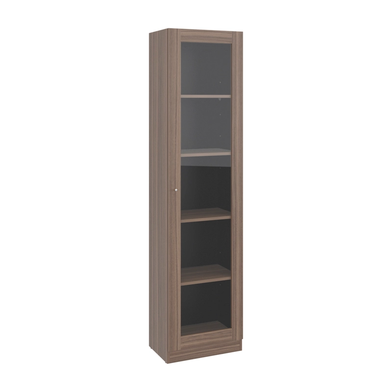 ESTANTE VITRINA 1 PUERTA HOME-E6 AVELLANA Y WENGUE 180,6X45,0X31,3 CM - 4