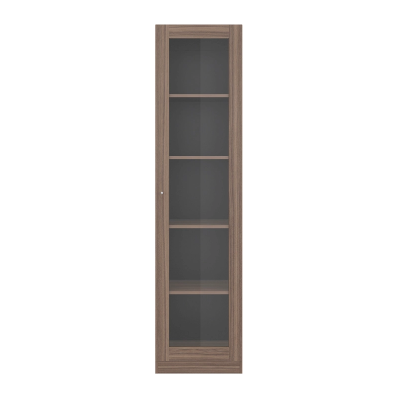 ESTANTE VITRINA 1 PUERTA HOME-E6 AVELLANA Y WENGUE 180,6X45,0X31,3 CM - 5