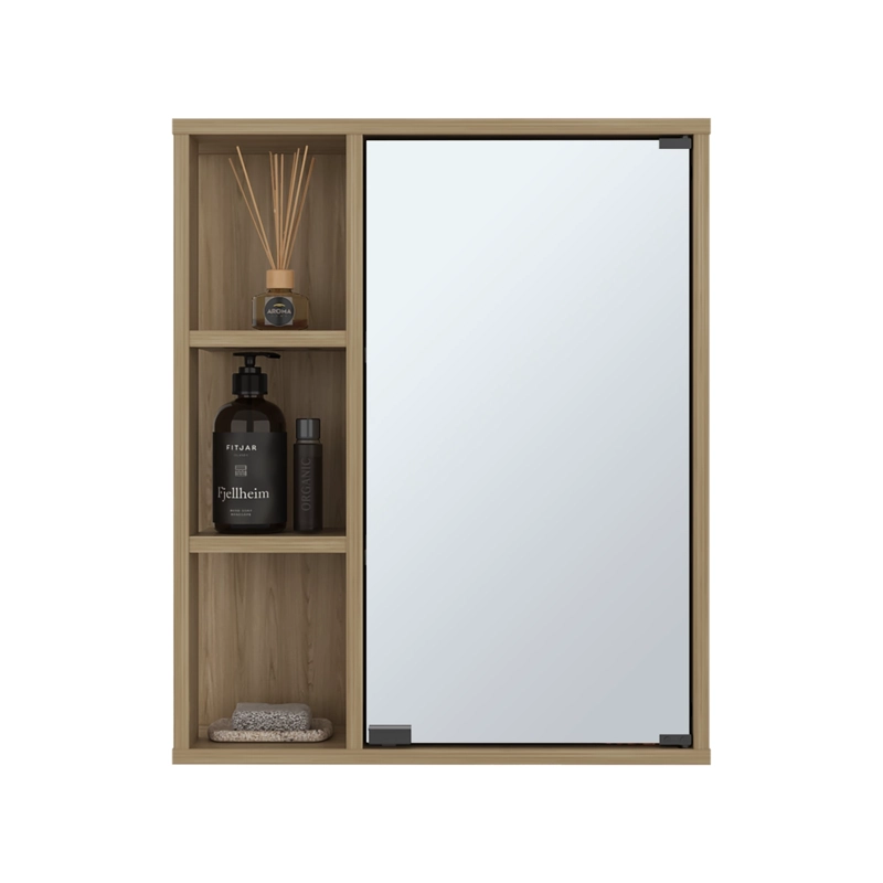 BOTIQUIN 1 PUERTA CON ESPEJO BERKEL 60X50X14,8 CM FRESNO - 3