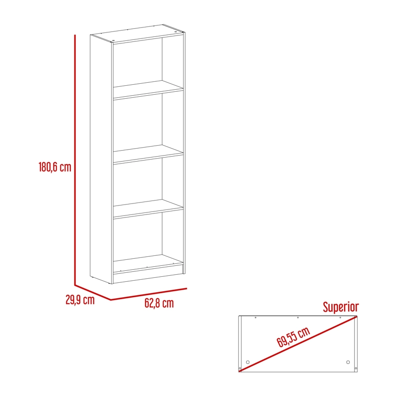SET X3 ESTANTES 13 NIVELES HOME E 180,6X29,9X107,8 CM MILAN - 5