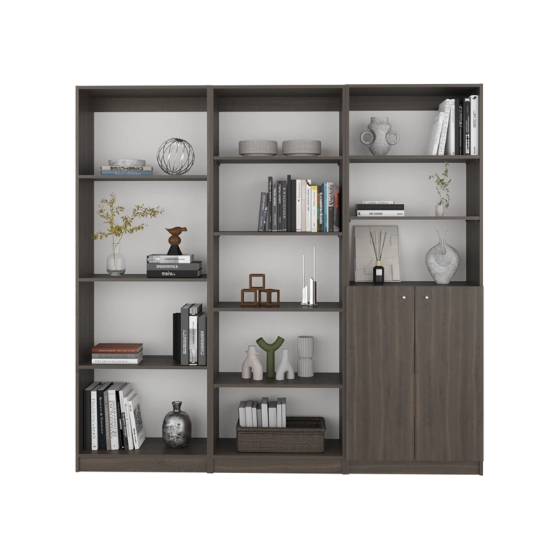 SET X3 ESTANTES 14 NIVELES 2 PUERTAS HOME E 180,6X188,5X31,4 CM  MILAN - 2