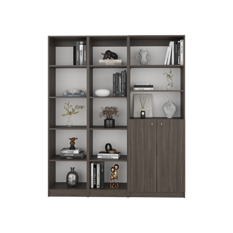 SET X3 ESTANTES 15 NIVELES 2 PUERTAS HOME E 180,6X31,4X107,9 CM MILAN - 2