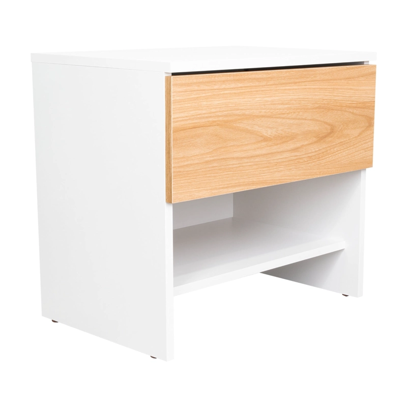 VELADOR 1 CAJON DASSEL BLANCO Y FRESNO 46,6X50,0X35,0 CM - 3