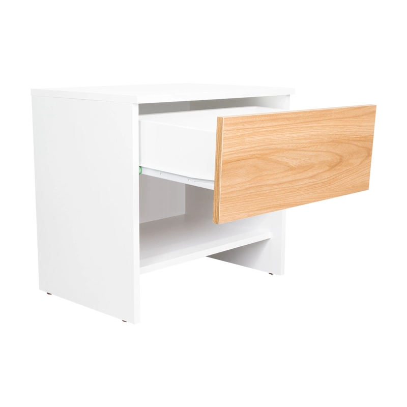 VELADOR 1 CAJON DASSEL BLANCO Y FRESNO 46,6X50,0X35,0 CM - 4