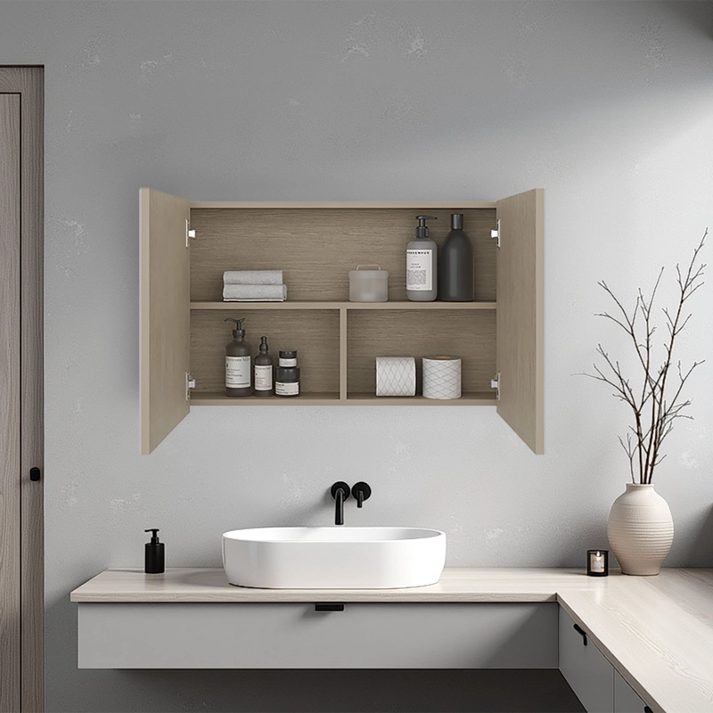 BOTIQUIN 80 2 PUERTAS CON ESPEJO CARTAGENA 50X80X14,1 CM - 2