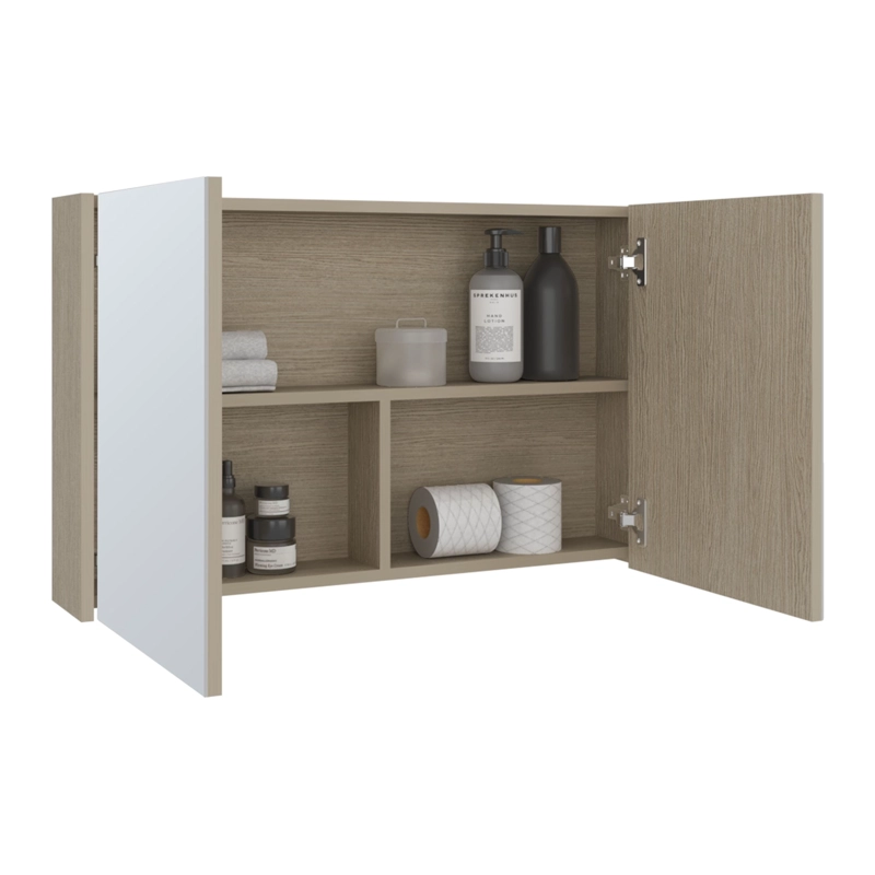 BOTIQUIN 80 2 PUERTAS CON ESPEJO CARTAGENA 50X80X14,1 CM - 5