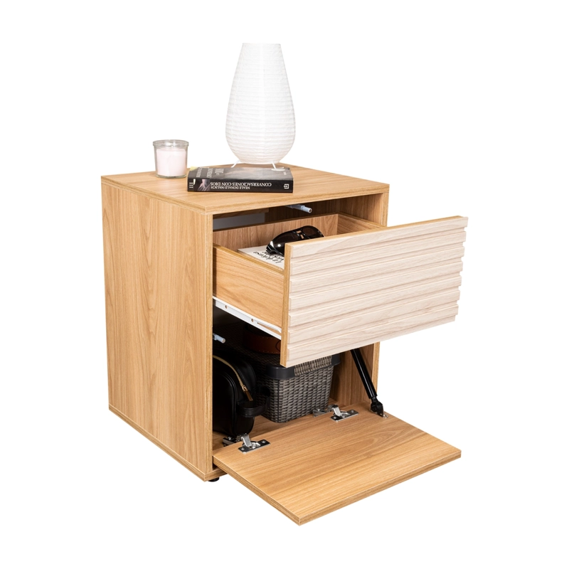 VELADOR 1 CAJON 1 PUERTA WANDA FRESNO 52X42,6X37,6 CM - 5
