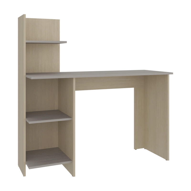 ESCRITORIO RECTO CON BIBLIOTECA OFFICE CARTAGENA Y POSITANO 120,6X120X45 CM - 2