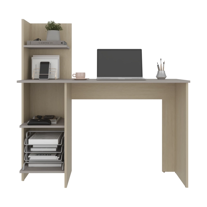 ESCRITORIO RECTO CON BIBLIOTECA OFFICE CARTAGENA Y POSITANO 120,6X120X45 CM - 5