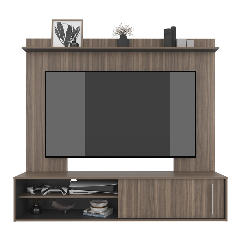PANEL TV60' BIGAF 1 PUERTA CORREDIZA AVELLANA Y WENGUE 145,6X160,0X38,0 CM - 5