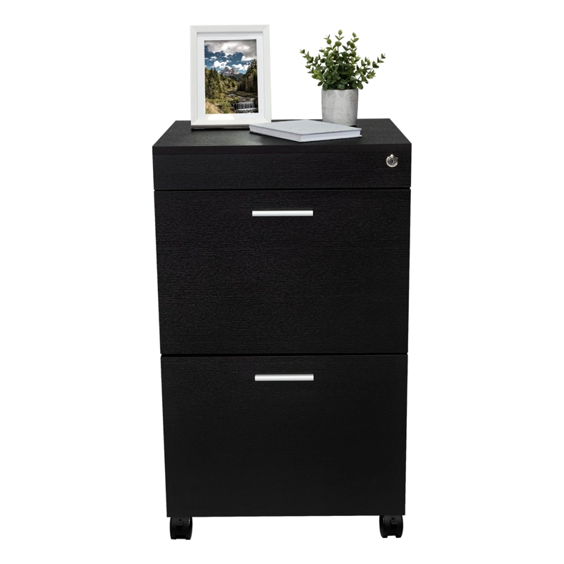 CAJONERA BAJA CON RUEDAS 2 CAJONES ANDES WENGUE 82,4X49,5X45CM - 5