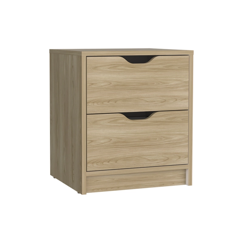 VELADOR 2 CAJONES BASILEA DUNA Y BLANCO 48X41X36,3 CM - 3